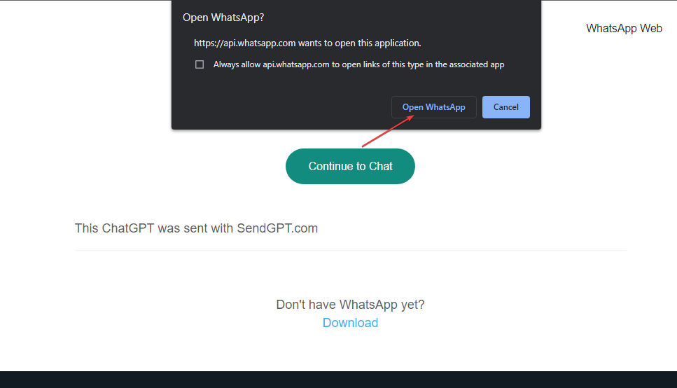 open-whatsapp