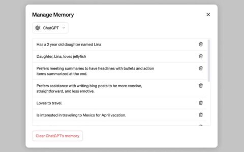 openai 宣布推出 chatgpt 内存和新控件