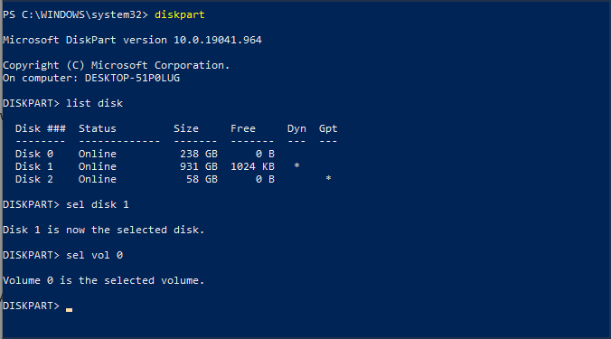 diskpart-powershell