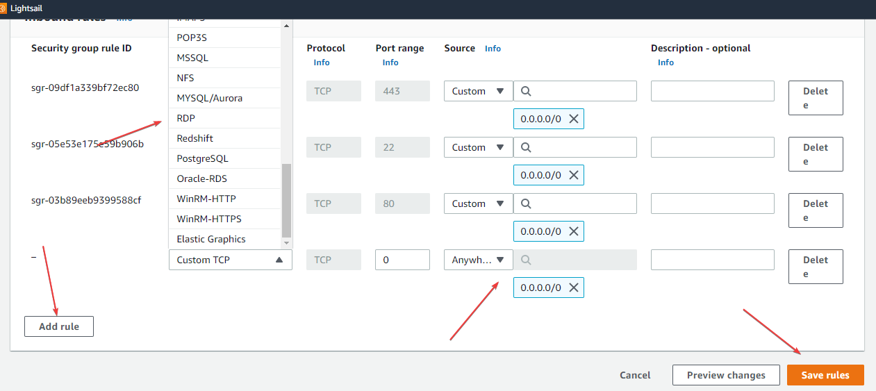 open-rdp-port-in-aws-ec2-instance