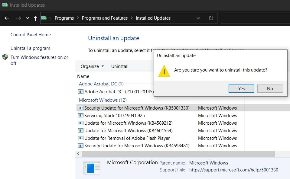 uninstall-windows-update