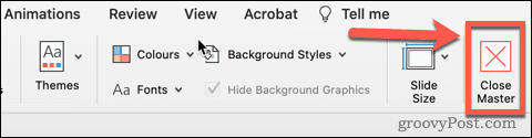 how-to-use-slide-master-powerpoint-master-layout-close-master