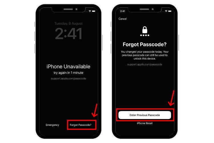 reset-iphone-passcode-using-previous-passcode