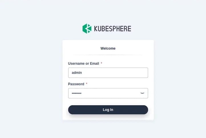 kubesphere-web-interface